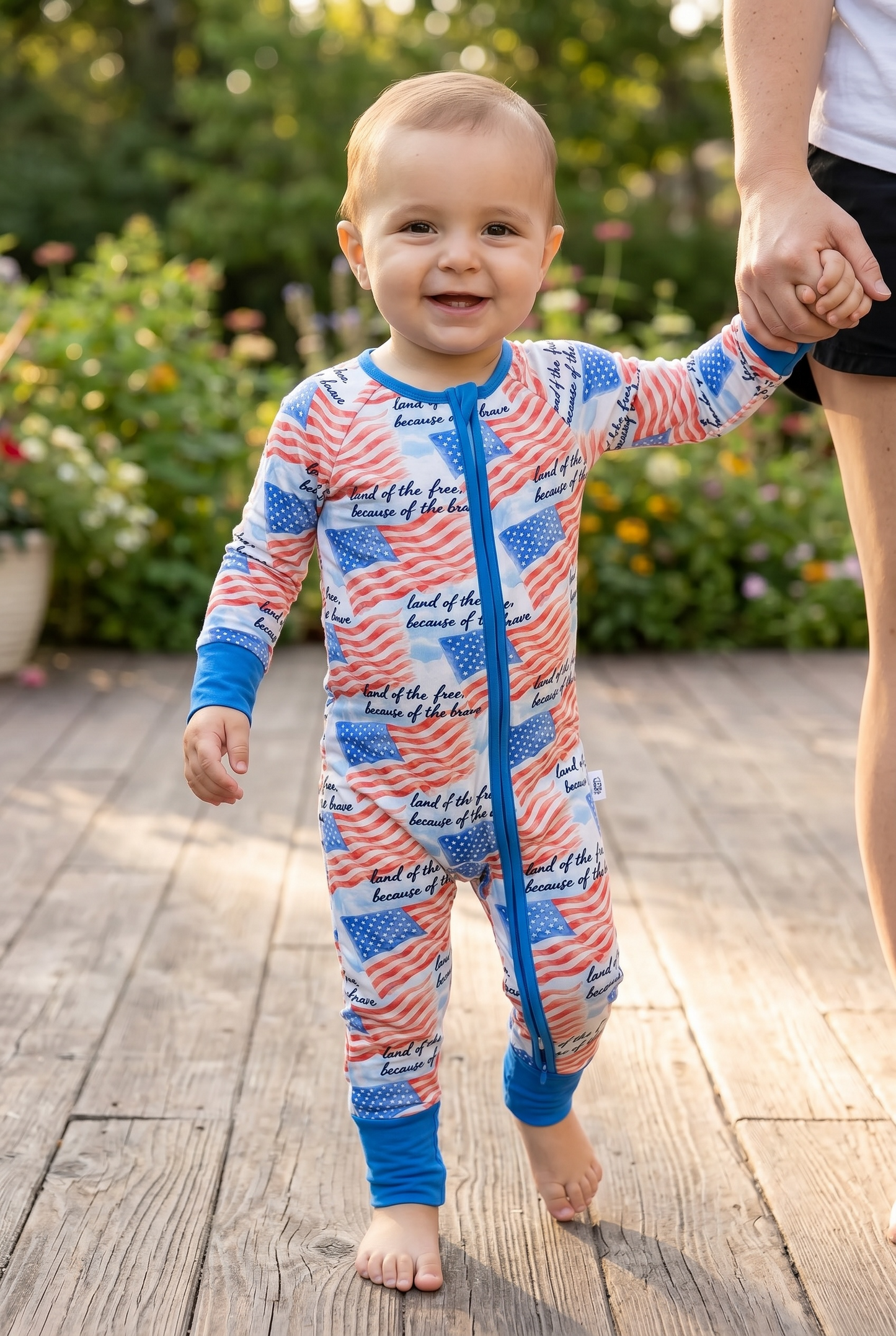 “Because of the Brave" Zip-Up Comfy Cozies