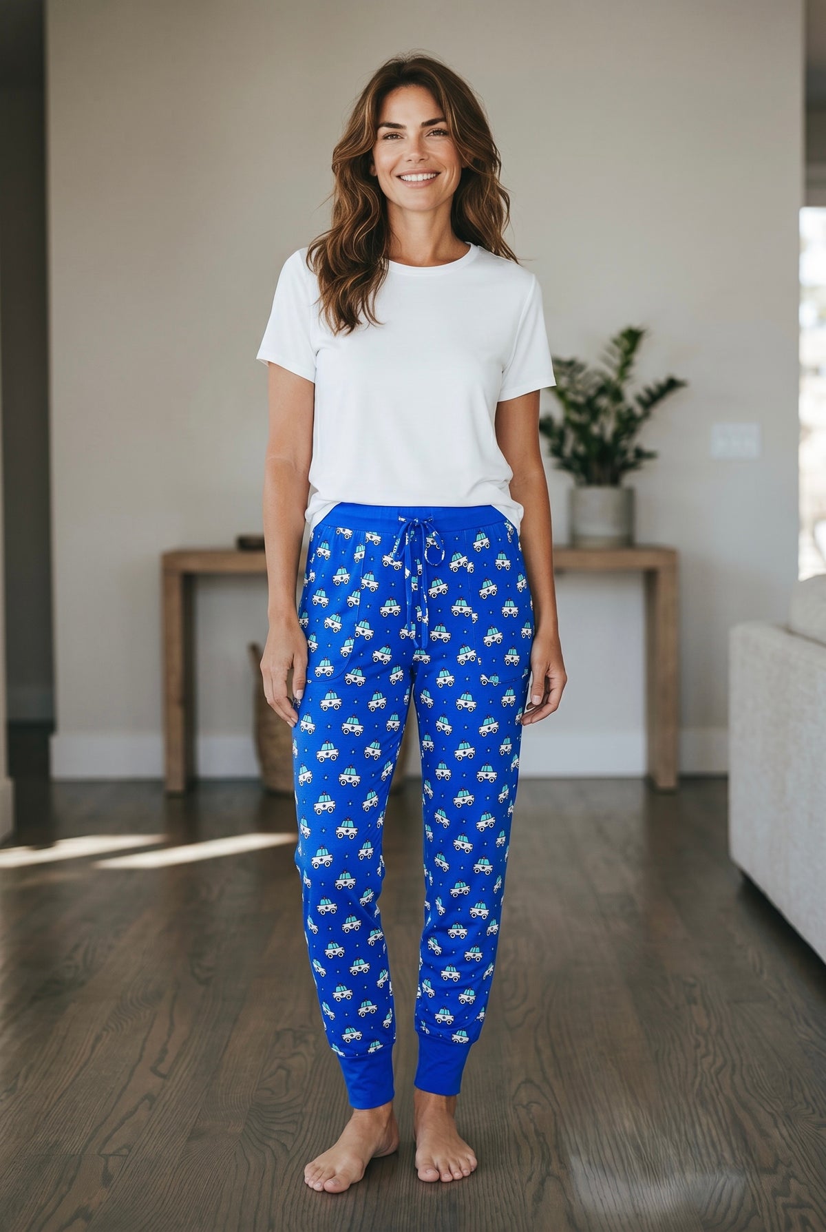 "Ride Along" Women's Comfy Cozies Lounge Pants BLUE