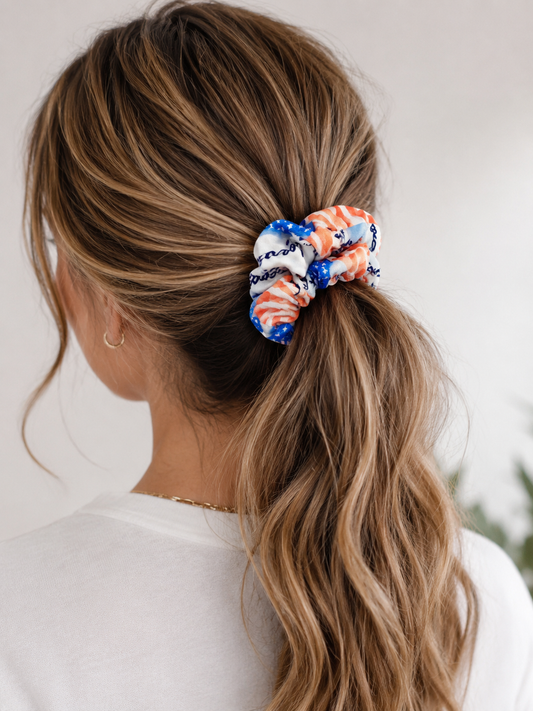 “Because of the Brave” Bamboo Hair Scrunchie