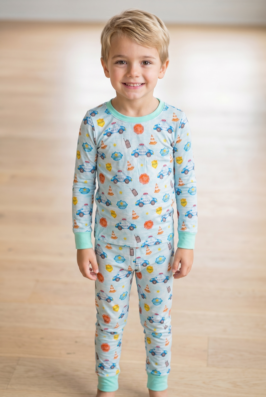 "Traffic Stop" Comfy Cozies Two-Piece Set