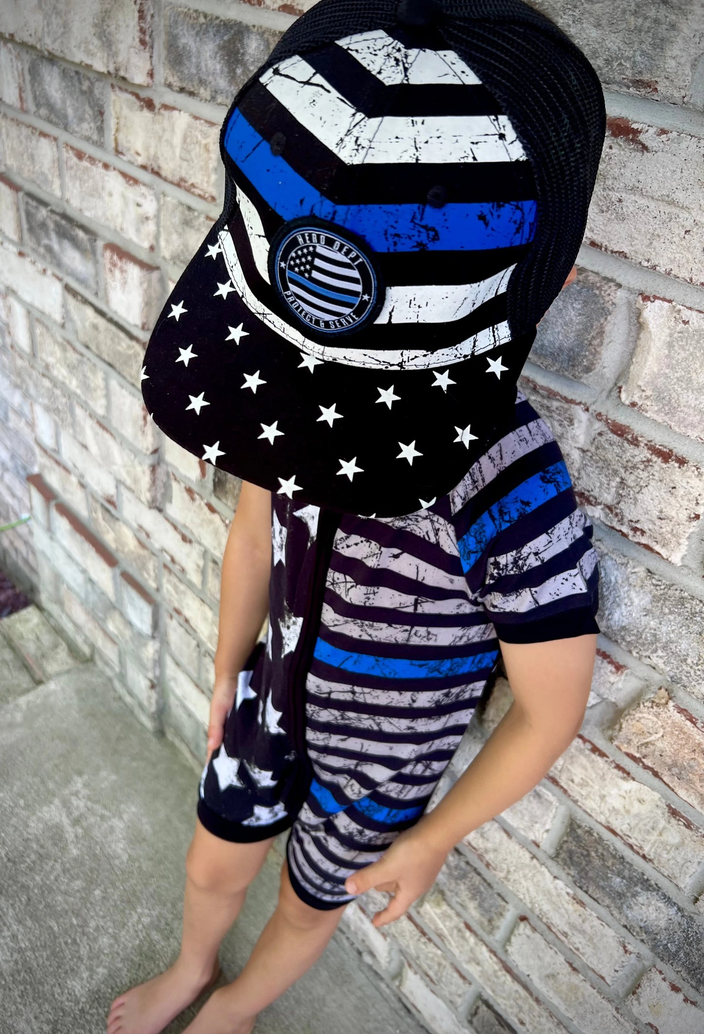 “TBL Stars and Stripes” Shorty Romper