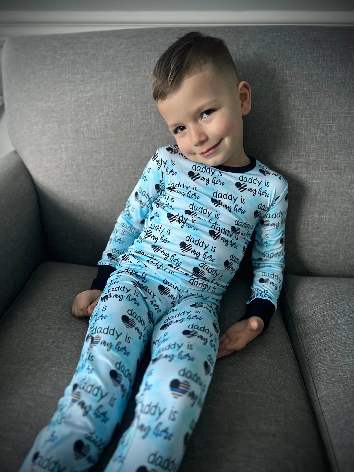 “Daddy’s Little Hero” Two-Piece Comfy Cozies