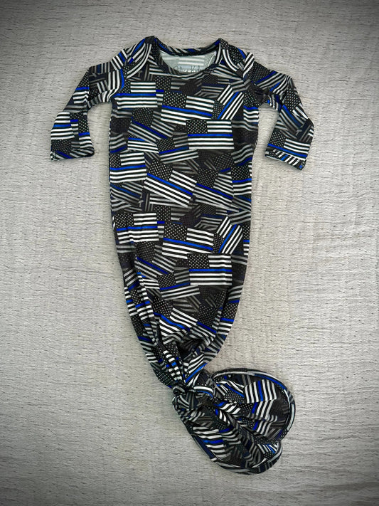 TBL Flags Knotted Gown