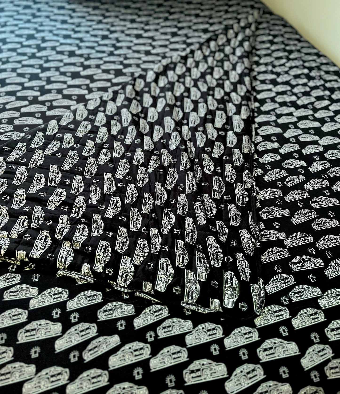 “Midnight Shift” Double Sided 60x60 Quilted Bamboo Blanket