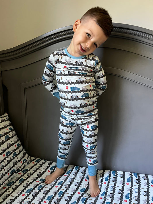 “Road Patrol” Two-Piece Comfy Cozies Long