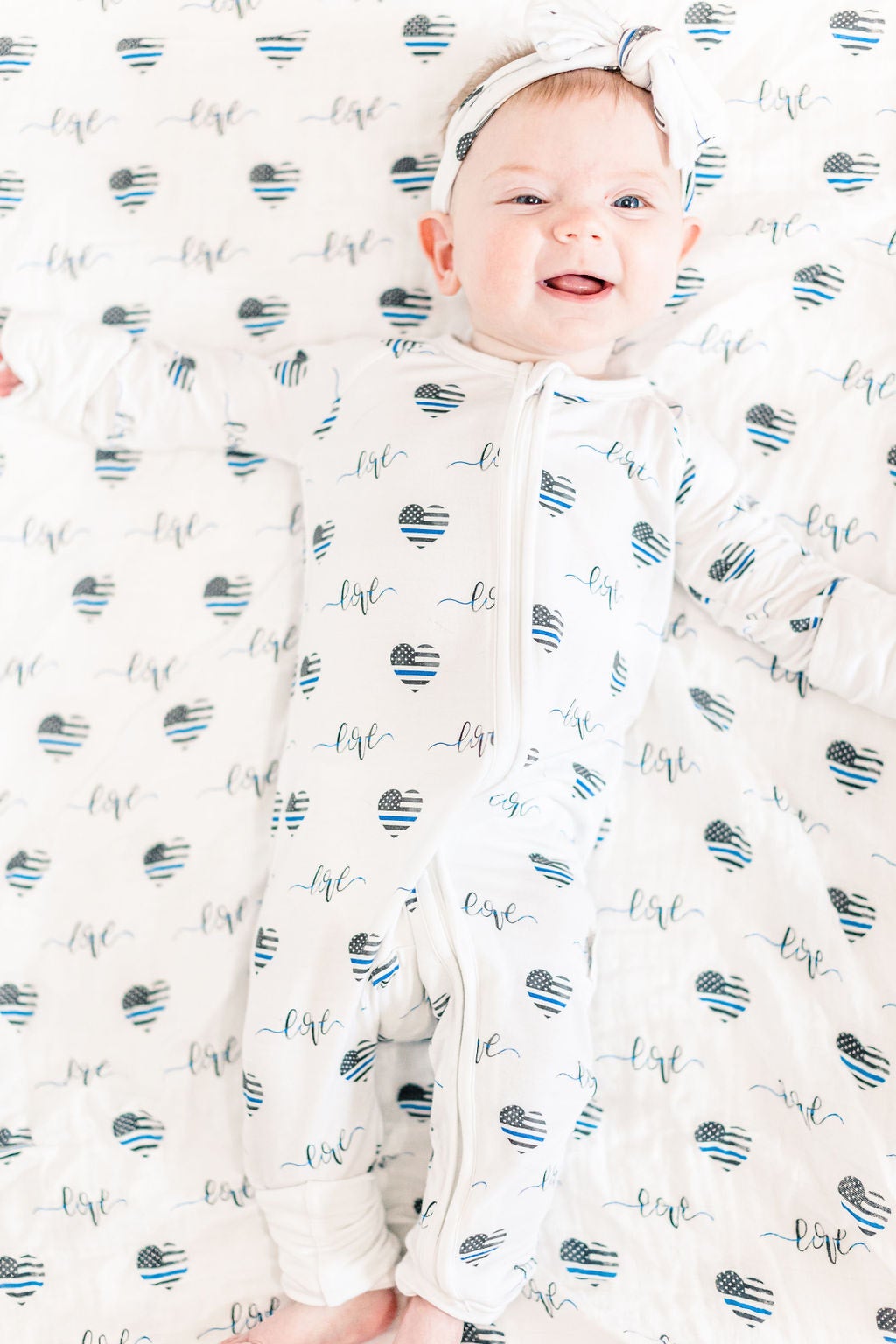 Thin Blue Love Comfy Cozies Zip-Up