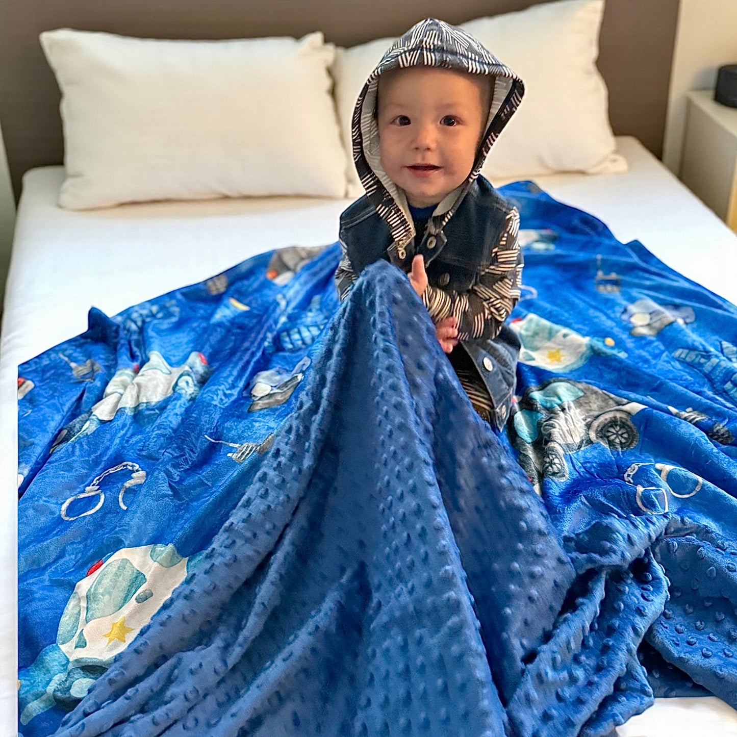 “Ready for Duty” 60x60” Minky Blanket