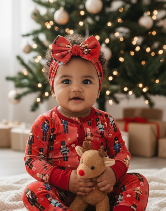 “Nutcracker Patrol” Deluxe Bow Headband