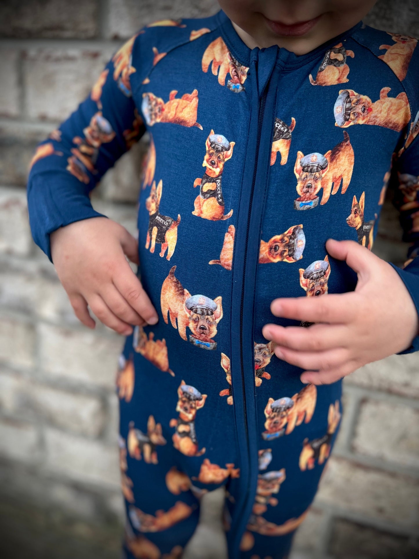 “K9 Rookie Pups” Comfy Cozies Zip-Up