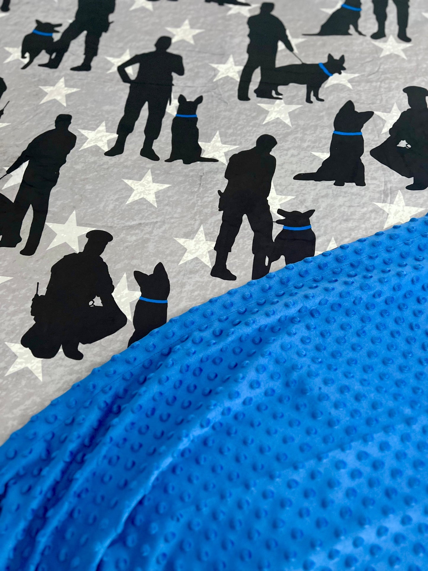 “K9 Partners” 60x60” Minky Blanket