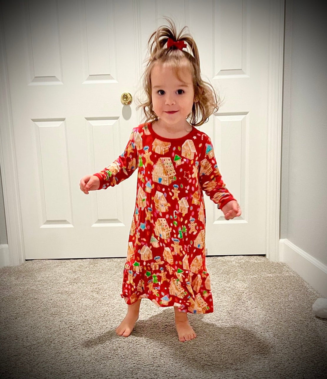 “Gingerbread Dept” Lounge Gown