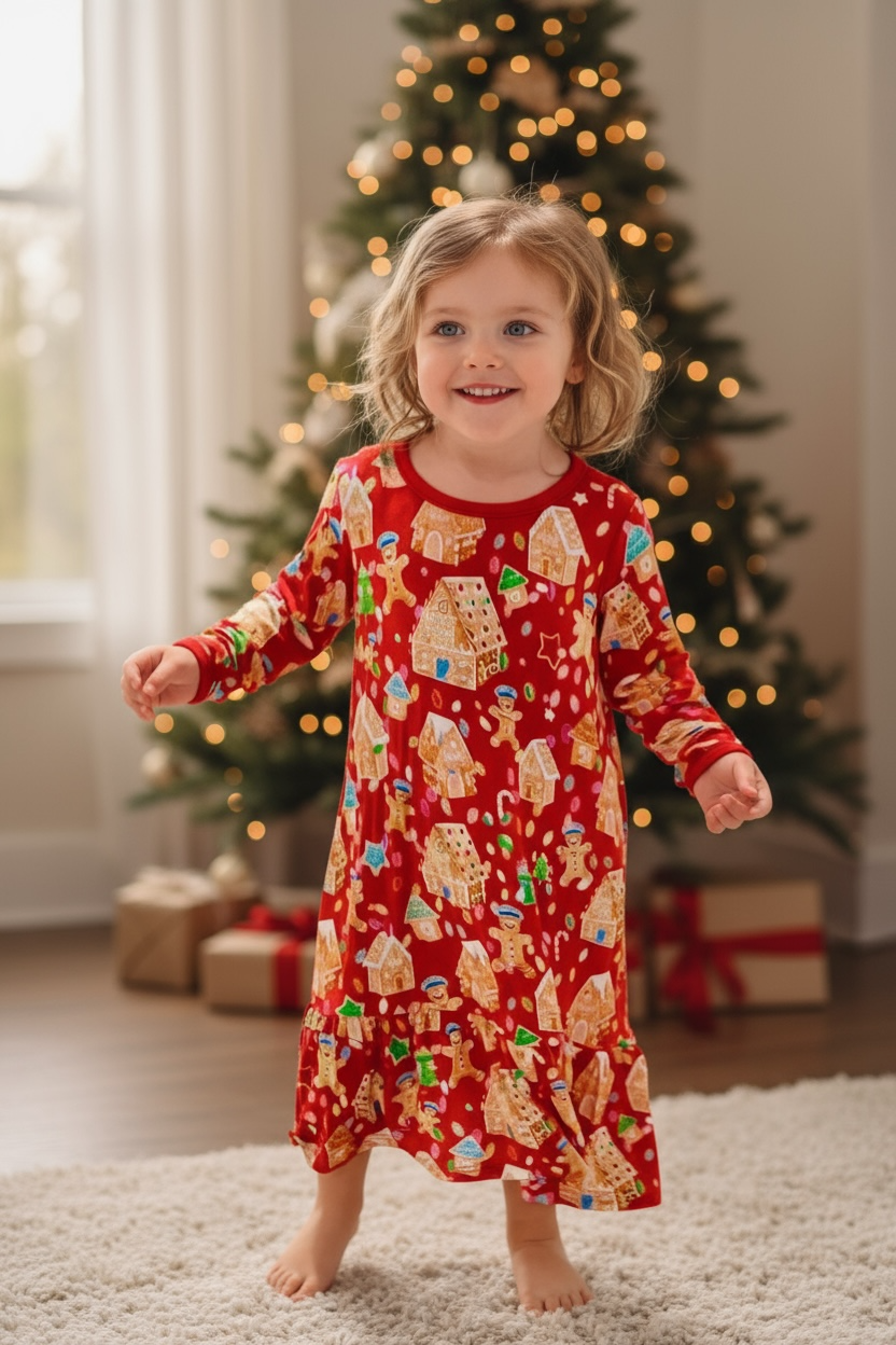 “Gingerbread Dept” Lounge Gown