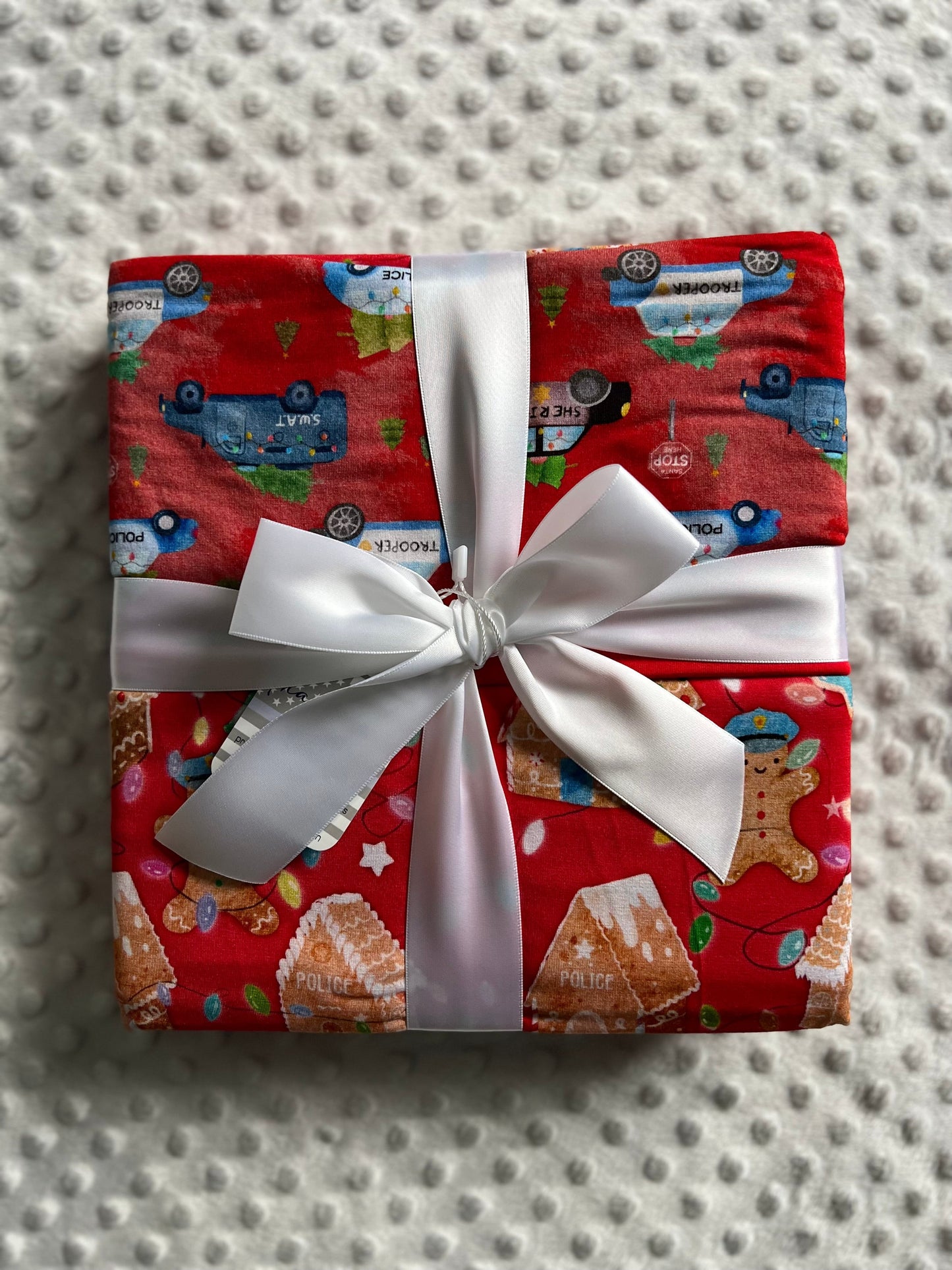 “Gingerbread Dept x Christmas Cruisers” 60x60” Layered Bamboo Blanket