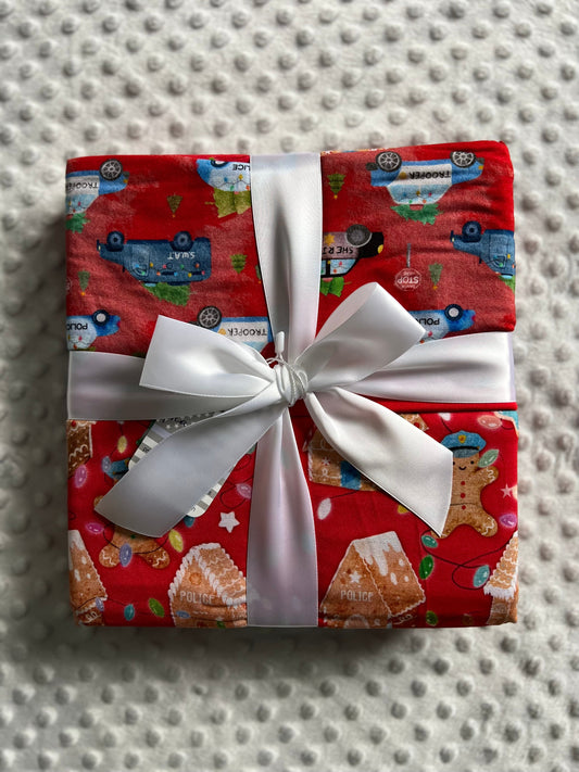 “Gingerbread Dept x Christmas Cruisers” 60x60” Layered Bamboo Blanket