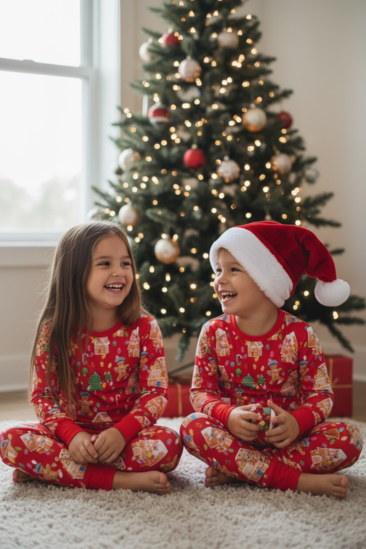 “Gingerbread Dept" Two-Piece Comfy Cozies