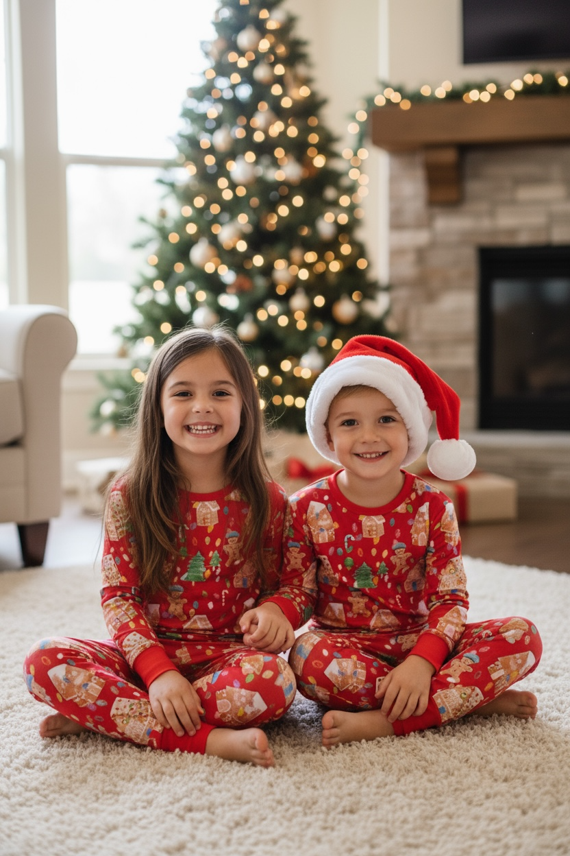 “Gingerbread Dept" Two-Piece Comfy Cozies