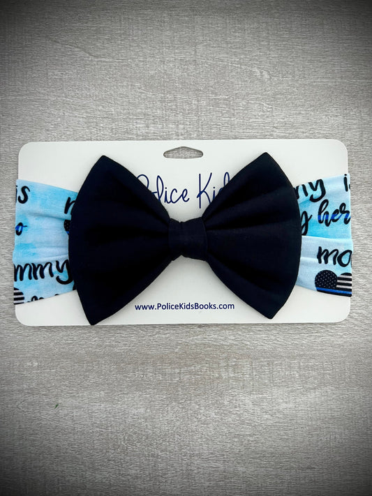 “Mommy’s Little Hero” Deluxe Bow Headband