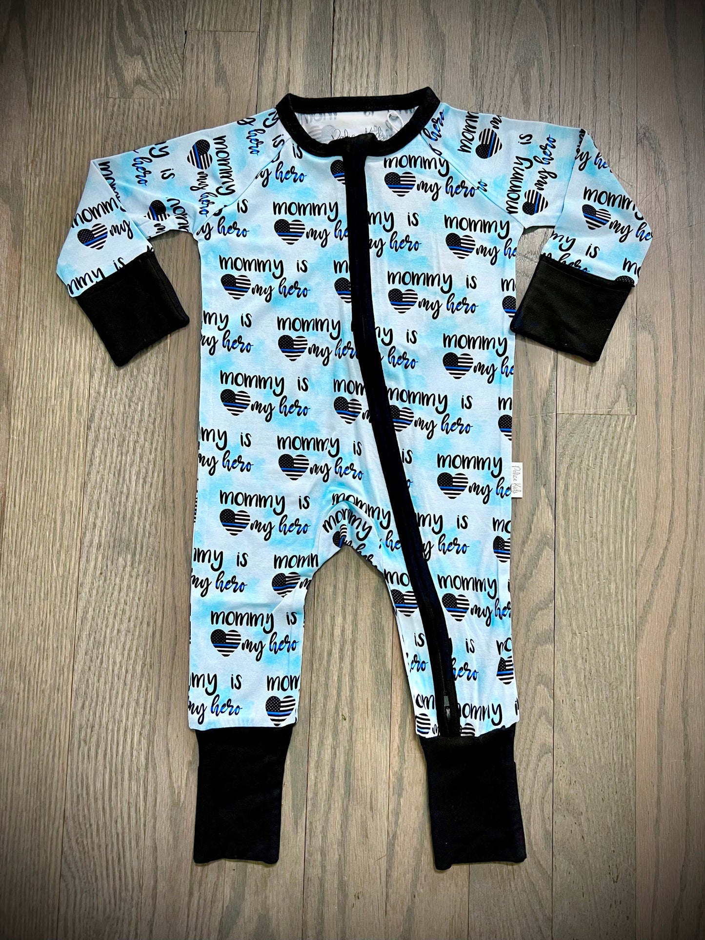 “Mommy’s Little Hero” Comfy Cozies Zip-Up