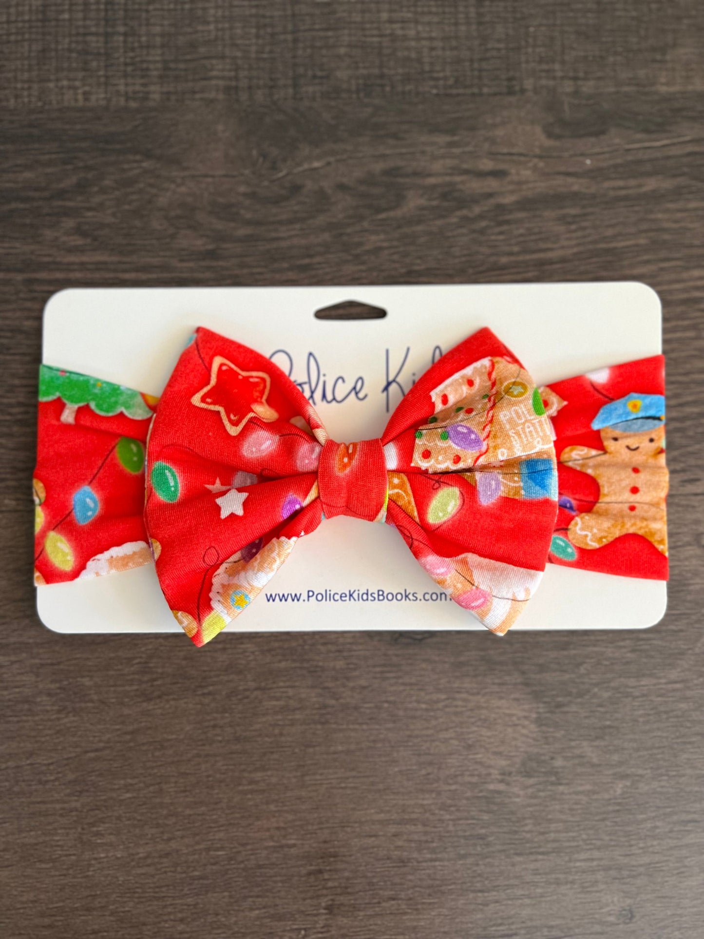 “Gingerbread Dept" Deluxe Bow Headband