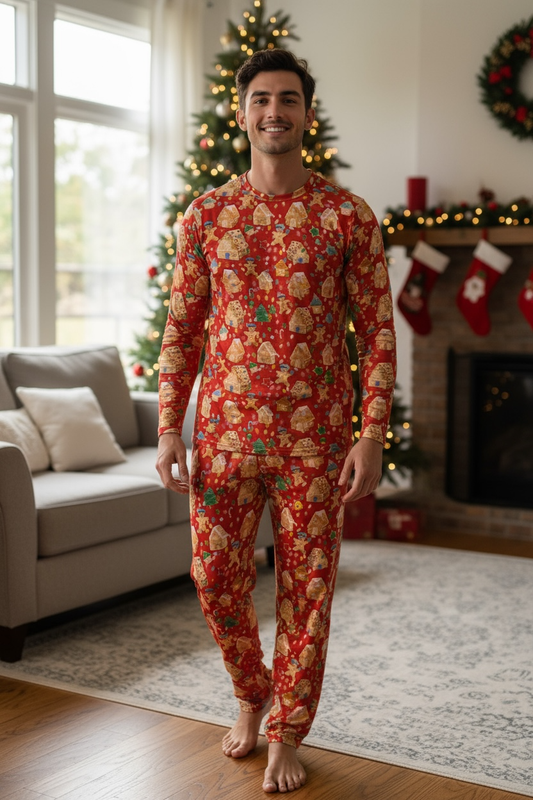 “Gingerbread Dept" Men's Comfy Cozies Lounge Pants