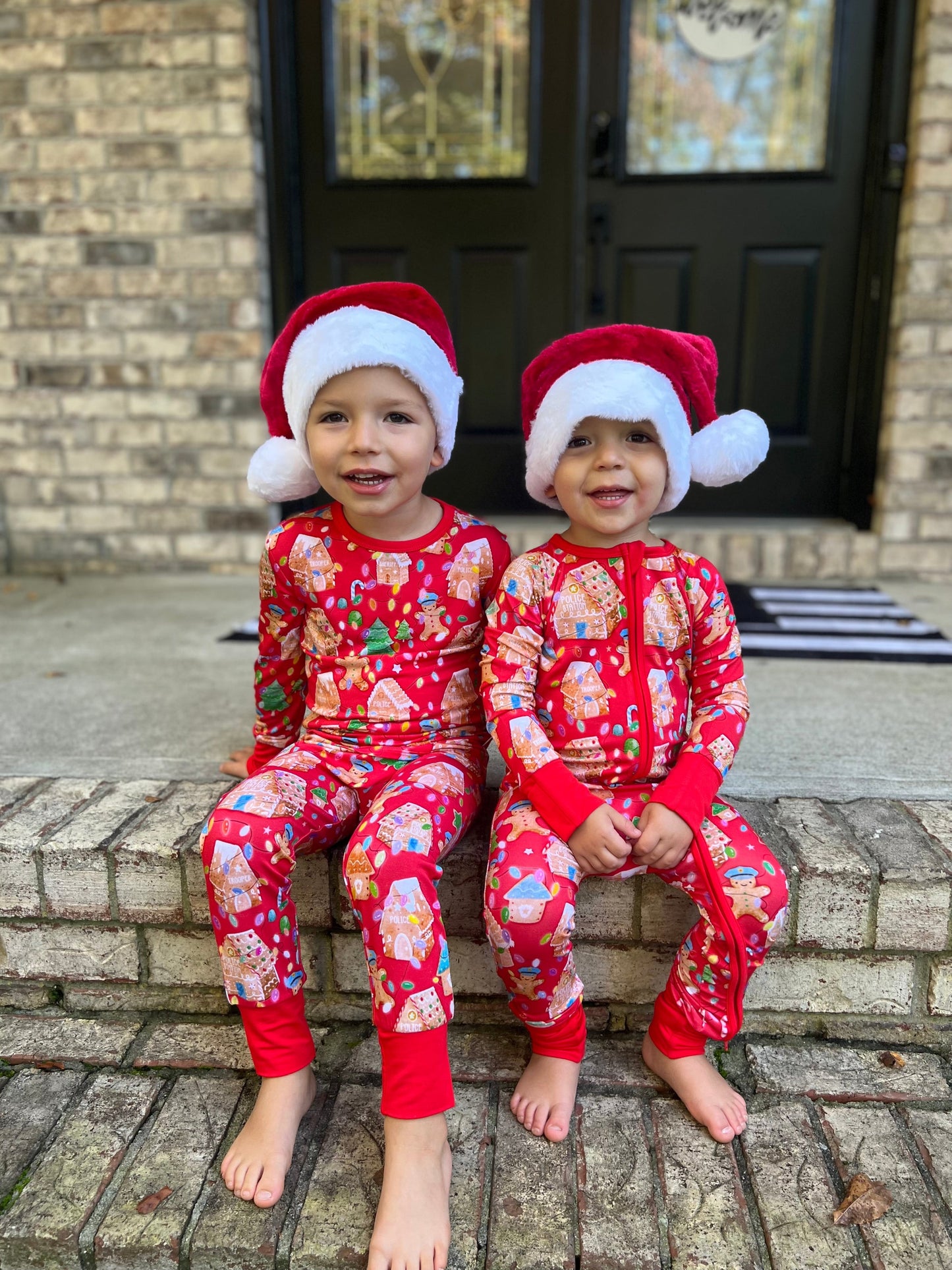 “Gingerbread Dept" Comfy Cozies Zip-Up