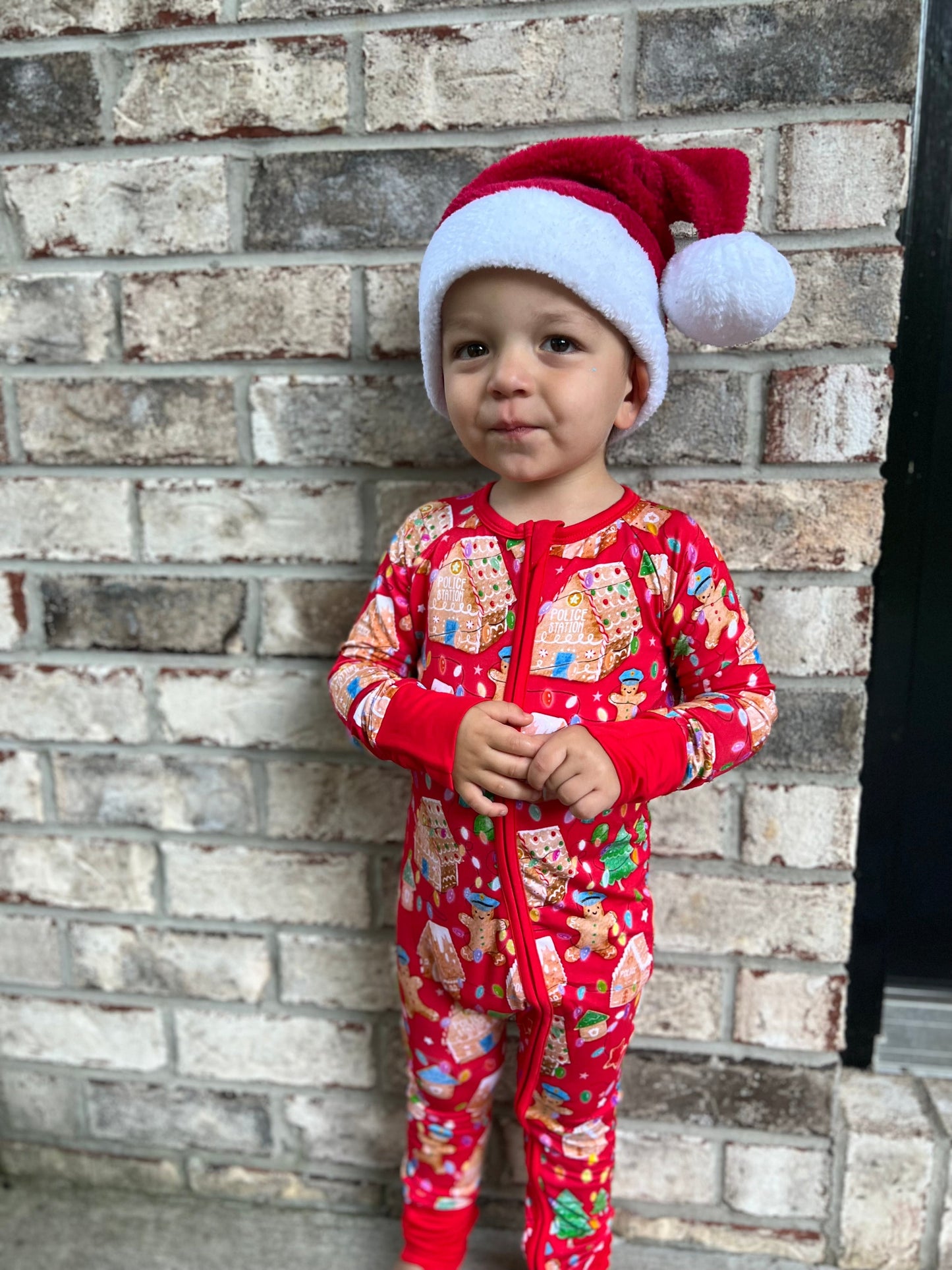 “Gingerbread Dept" Comfy Cozies Zip-Up