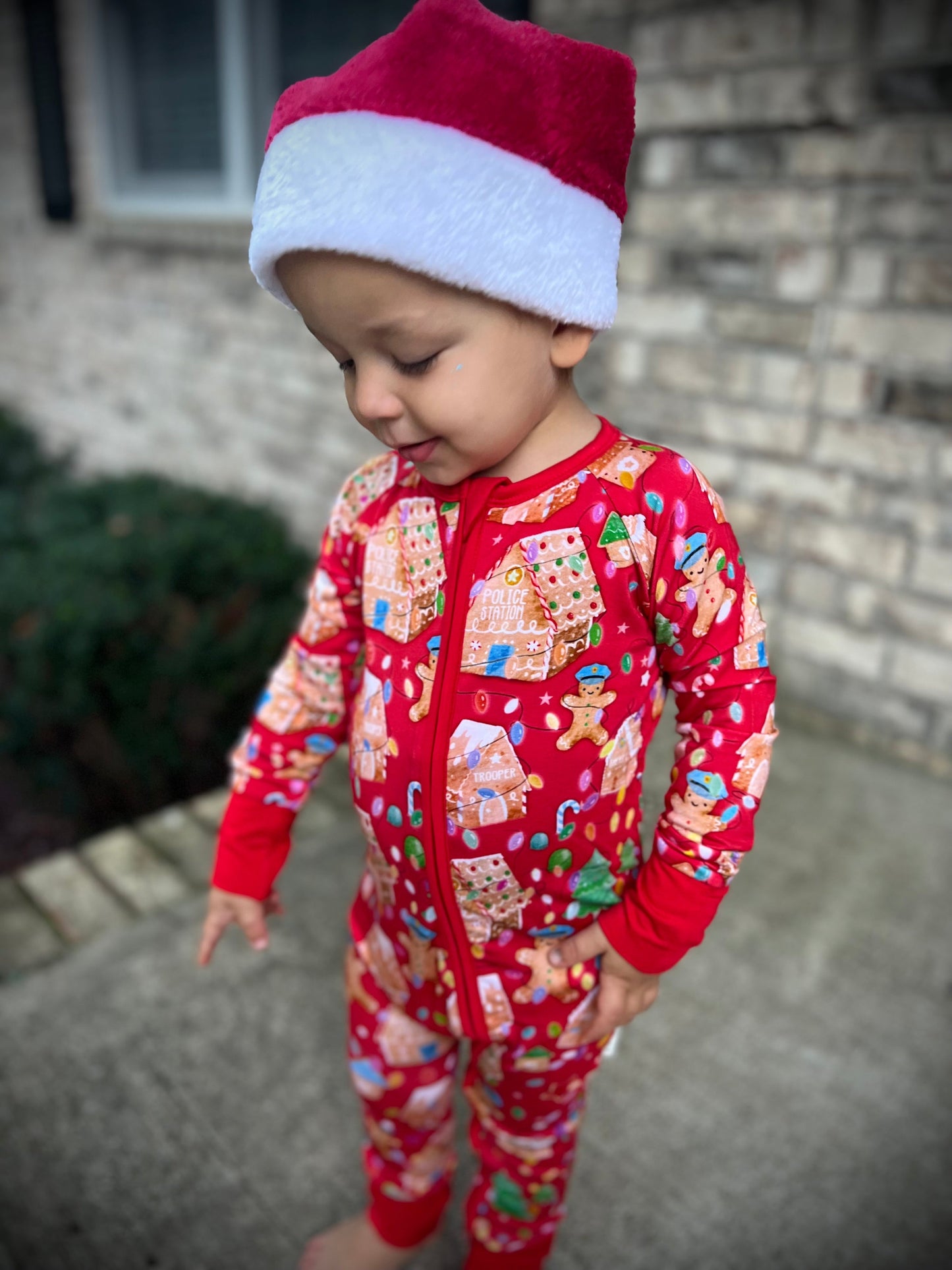 “Gingerbread Dept" Comfy Cozies Zip-Up