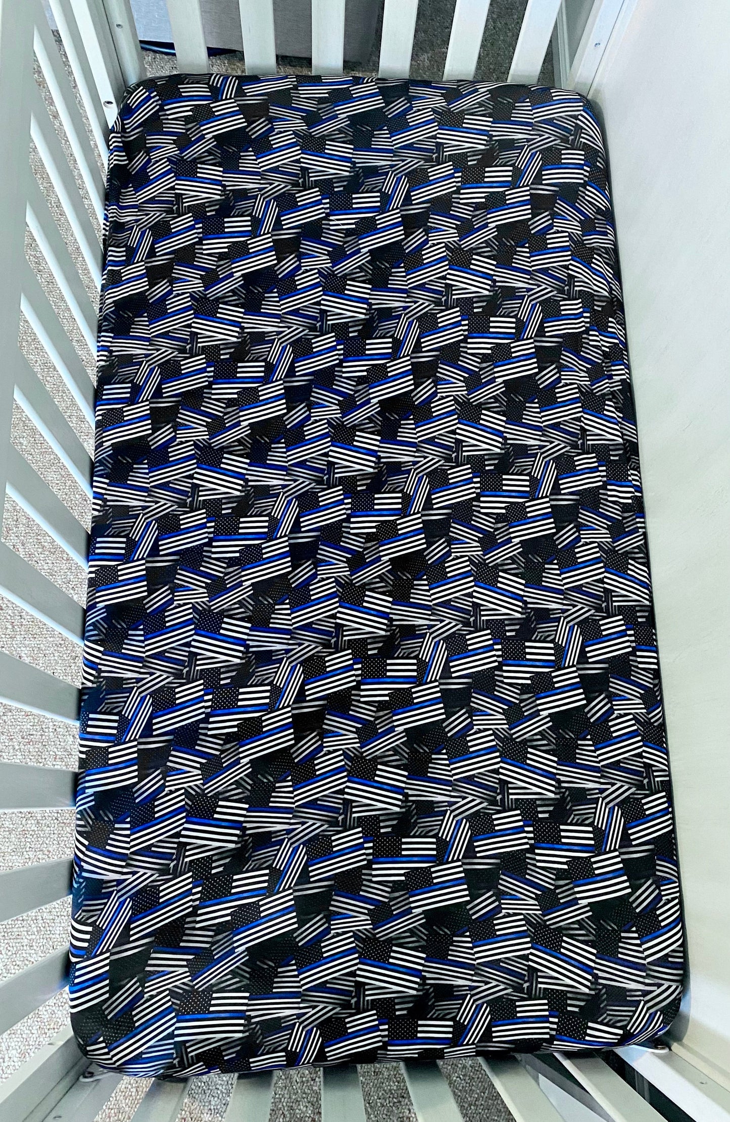 TBL Flags Fitted Bamboo Crib Sheet