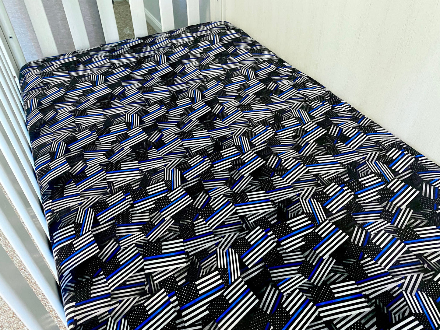 TBL Flags Fitted Bamboo Crib Sheet
