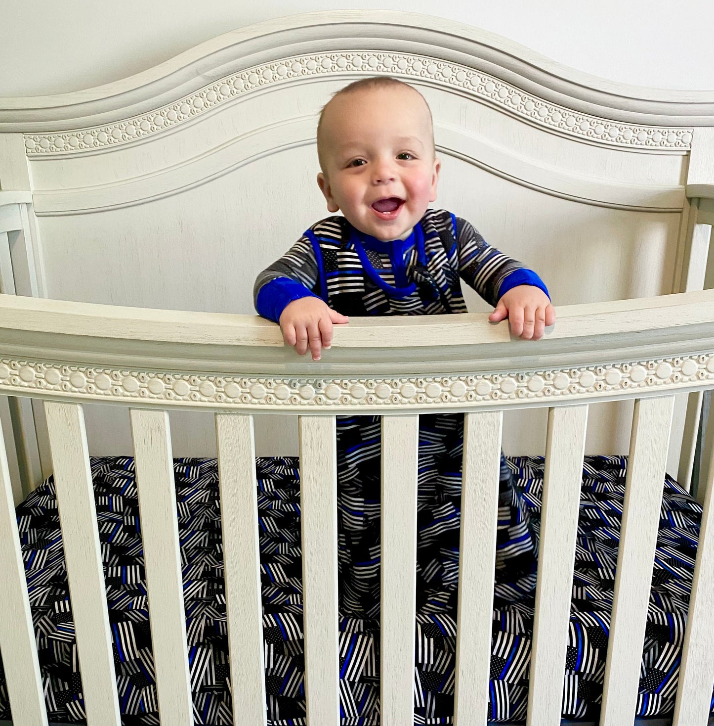 TBL Flags Fitted Bamboo Crib Sheet