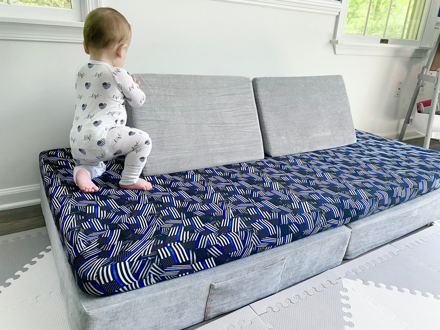 TBL Flags Fitted Bamboo Crib Sheet