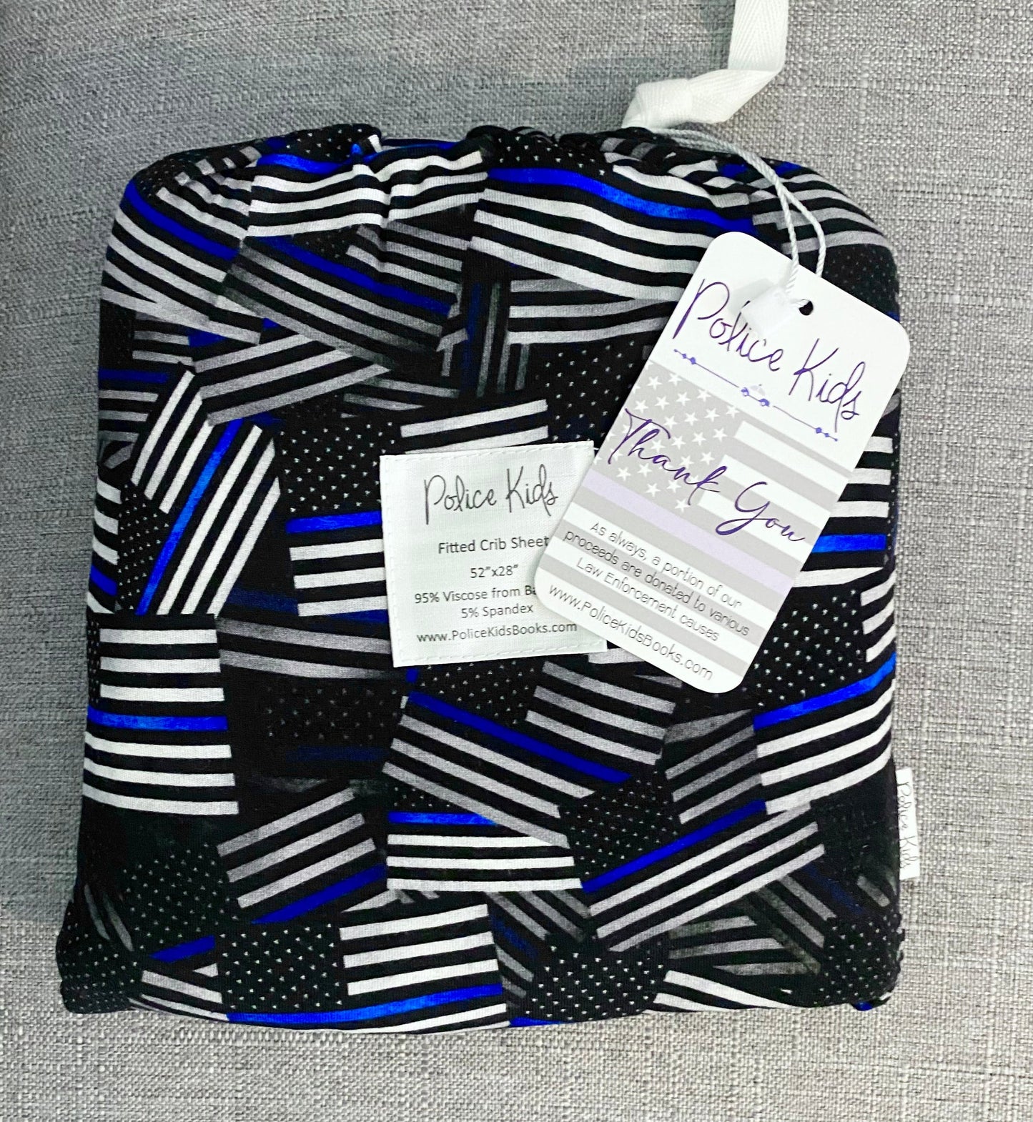 TBL Flags Fitted Bamboo Crib Sheet