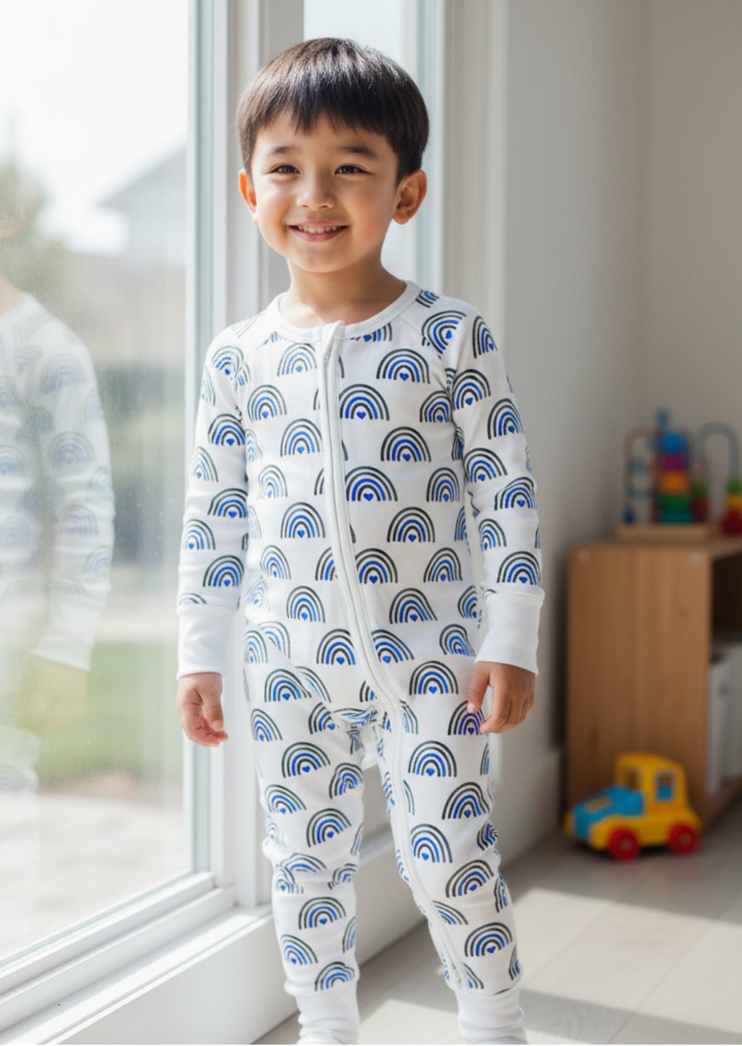 Thin Blue Rainbows Comfy Cozies Zip-Up