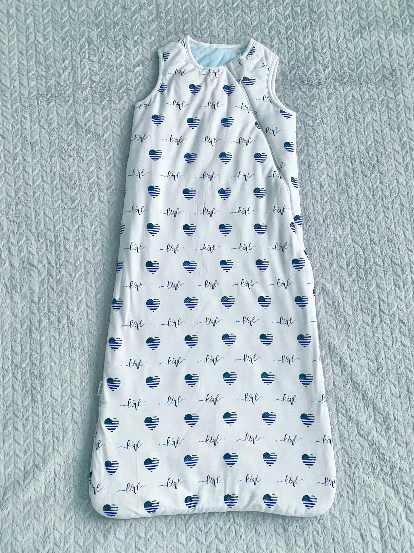 Thin Blue Love Sleepsack/Wearable Blanket 1.0 TOG