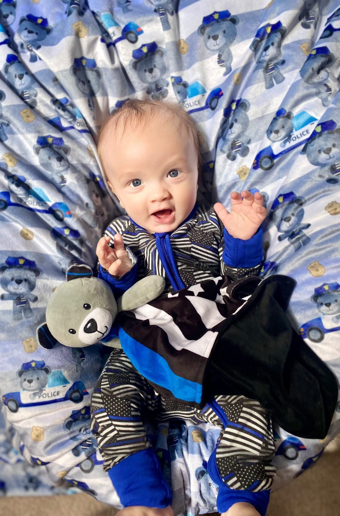 Thin Blue Bear Lovey