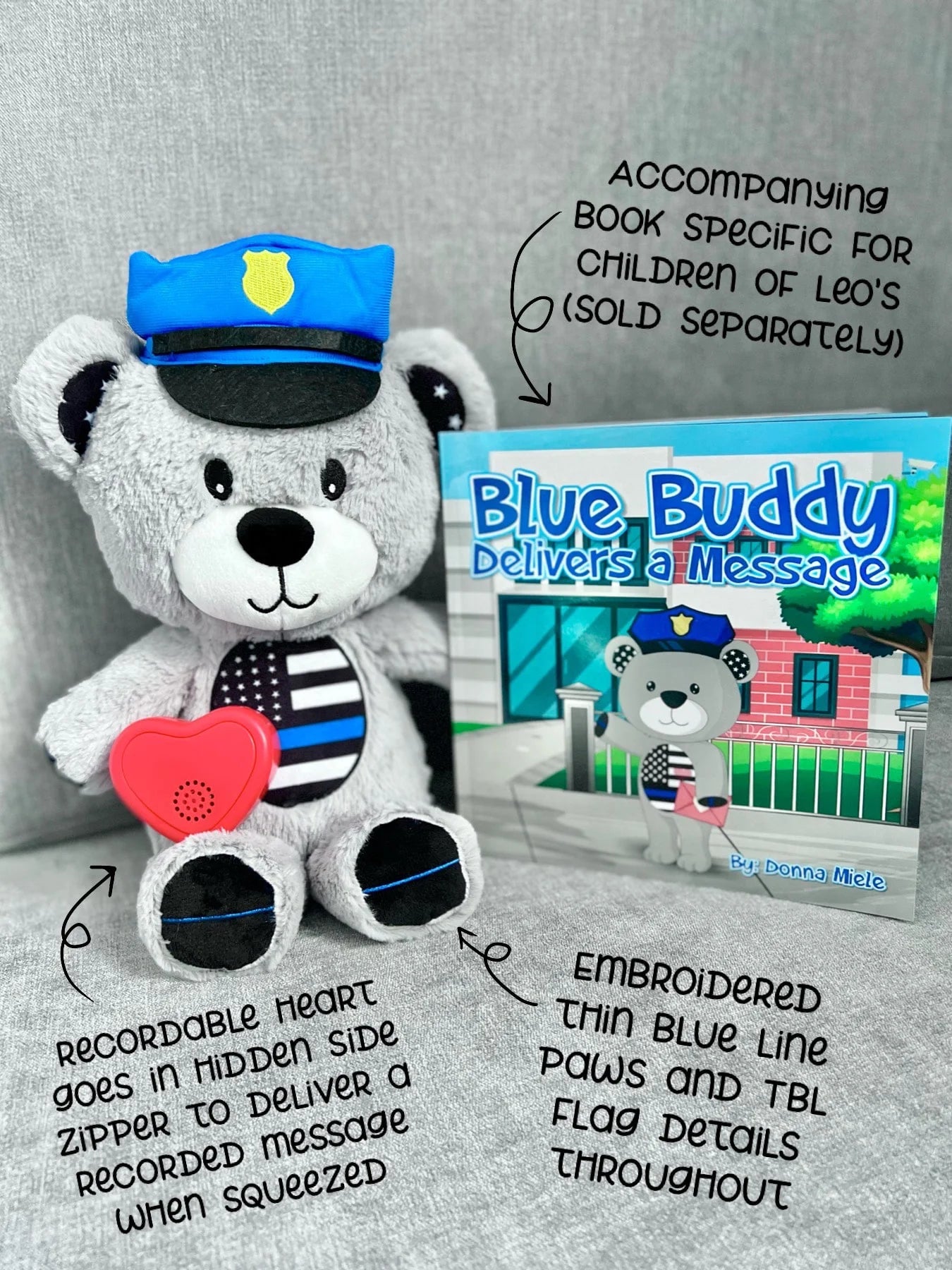 Recordable Blue Buddy PLUSH