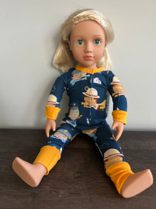 “Real-Life Superheroes” DOLL Comfy Cozies Romper