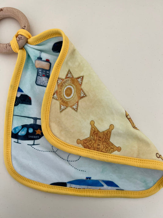 Sheriff Plush Bamboo Reversible Lovey
