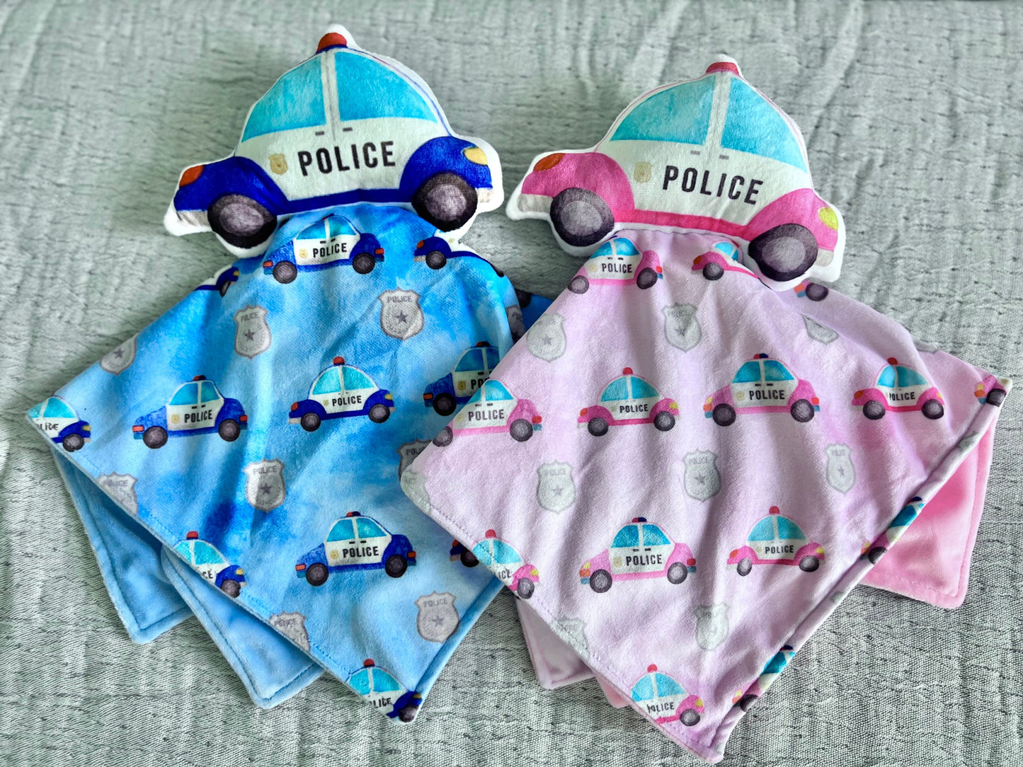 Police Car Lovey (PINK or BLUE)