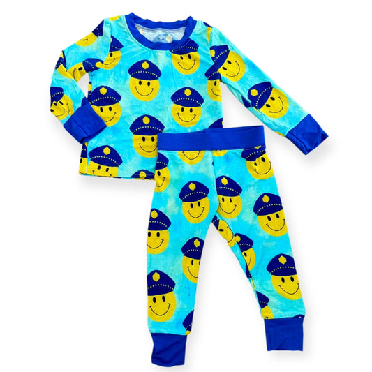 "Officer Smiley" Comfy Cozies Two-Piece Set