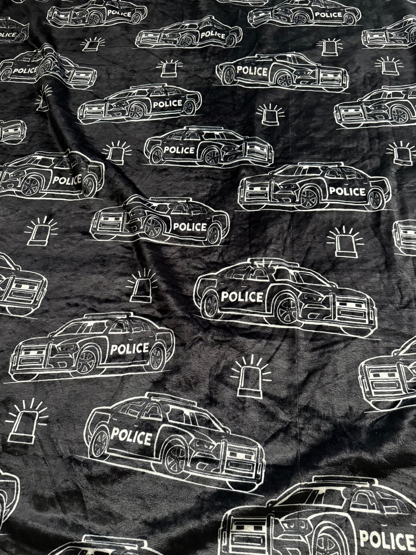 "Midnight Shift" 60x60” Fleece Cuddle Blanket