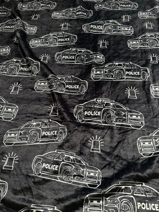 "Midnight Shift" 60x60” Fleece Cuddle Blanket