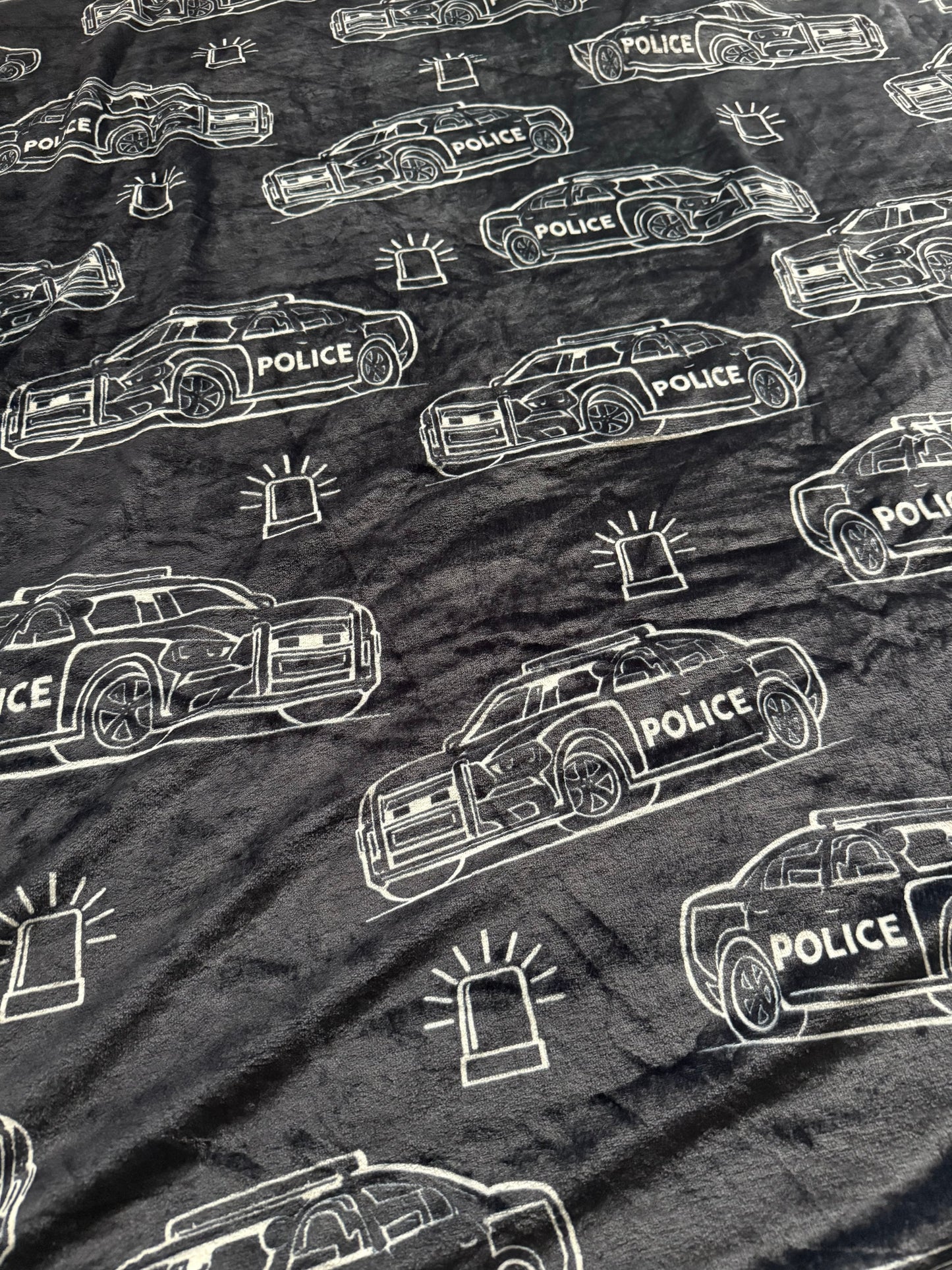 "Midnight Shift" 60x60” Fleece Cuddle Blanket