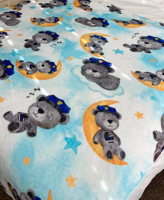 “Blue BuddieZzz” 60x60 Fleece Cuddle Blanket