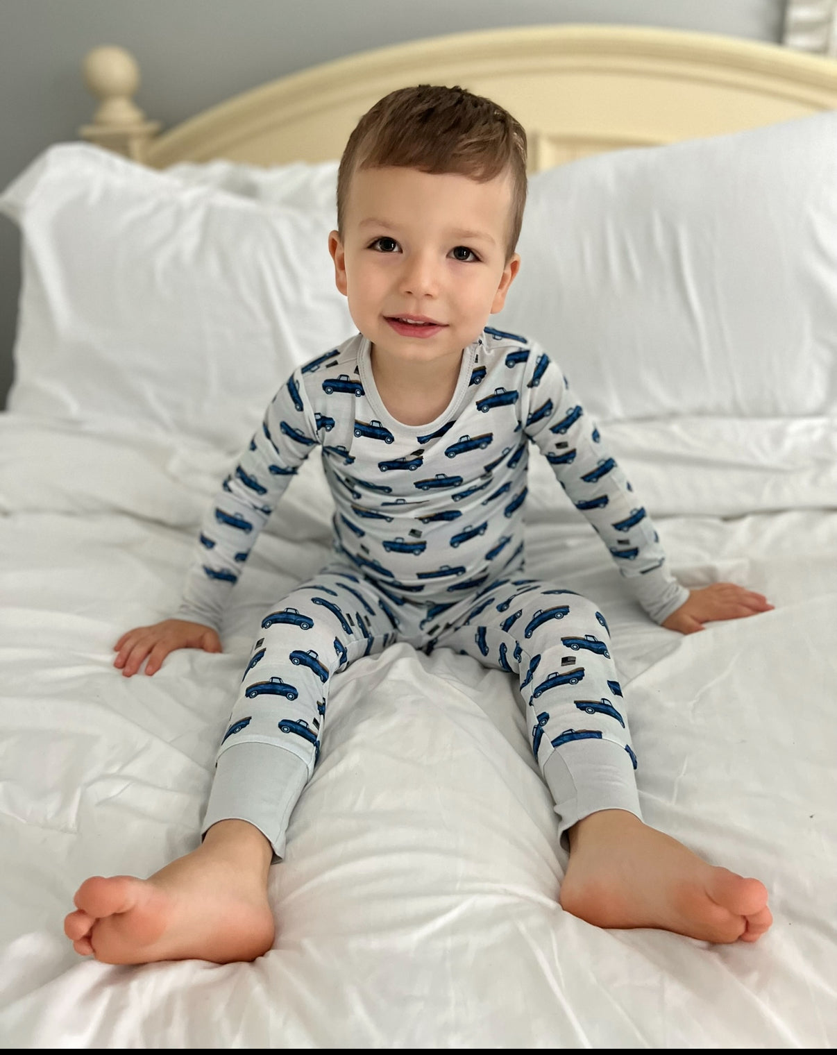 "Little Thin Blue Trucks"  Two-Piece Comfy Cozies