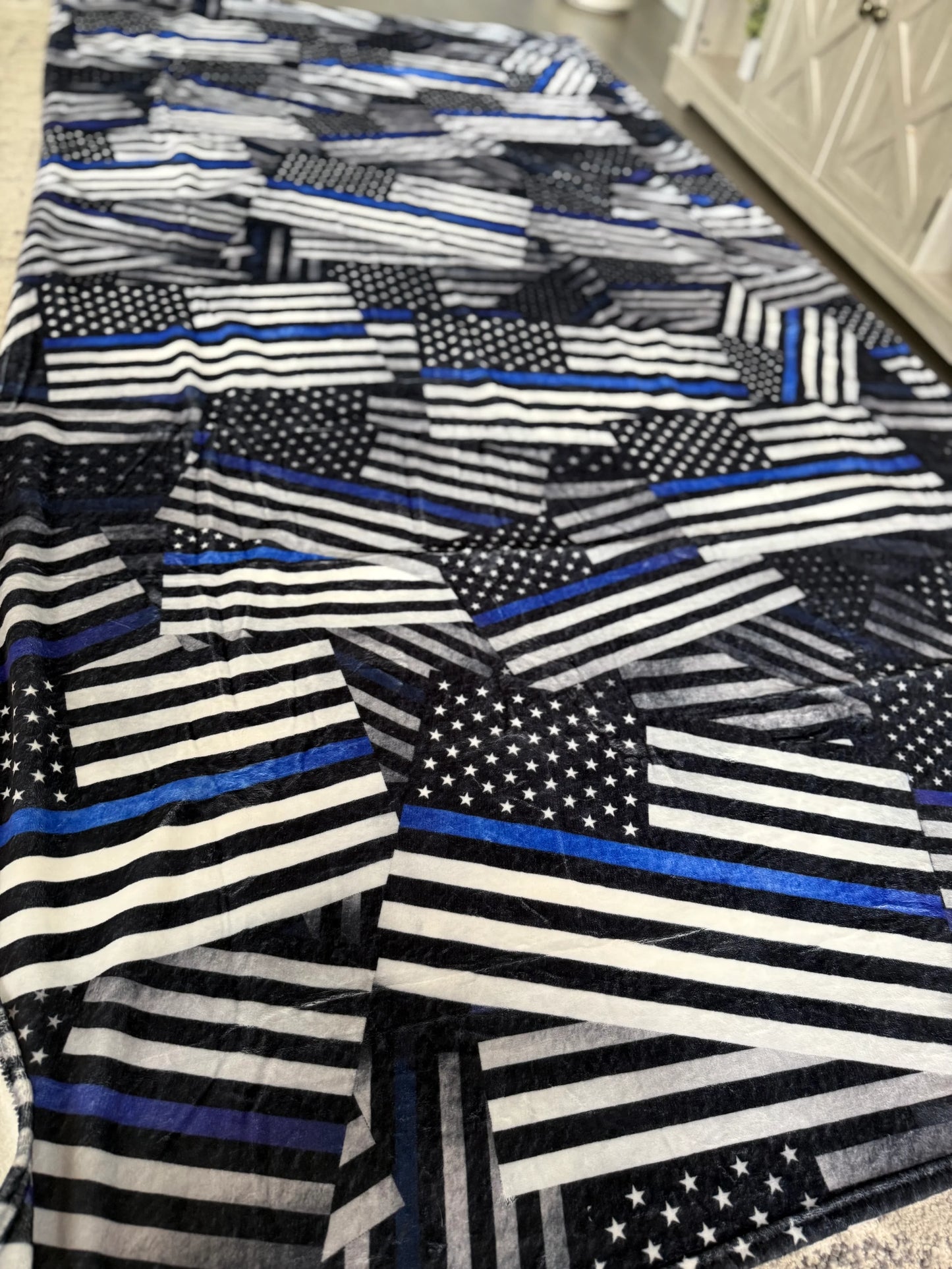 Oversized TBL Flags Family Couch Cuddle Blanket 60x120”