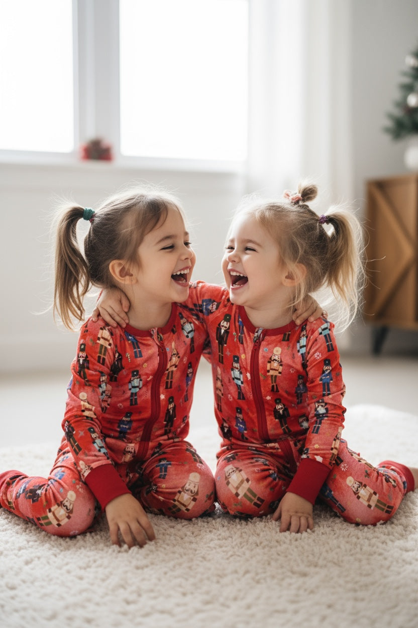 “Nutcracker Patrol” Comfy Cozies Zip-Up