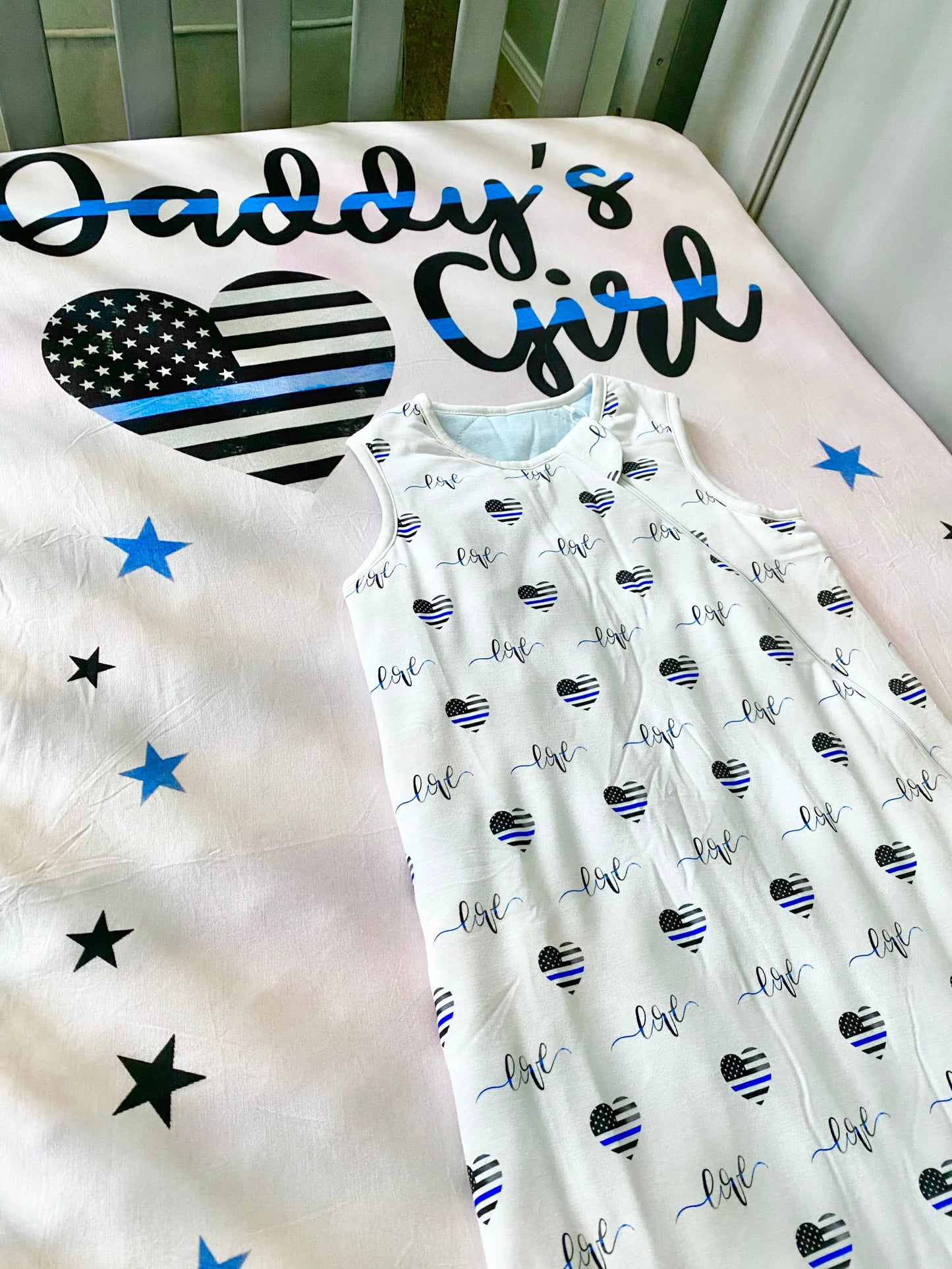 Daddy's Girl Photo-Op Fitted Bamboo Crib Sheet