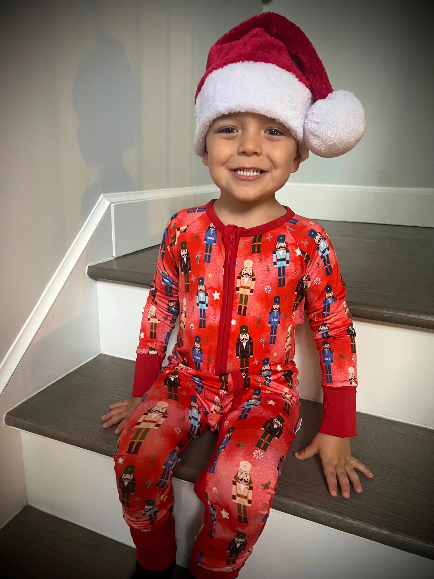 “Nutcracker Patrol” Comfy Cozies Zip-Up