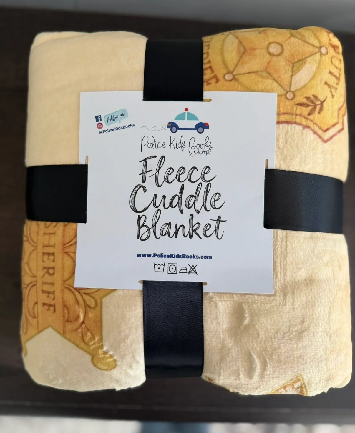 "Sheriff Badges" 60x60” Fleece Cuddle Blanket